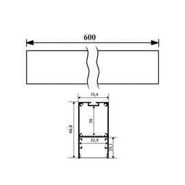 Зображення 3 LED світильник Ledua N44-600 21,6W 2160lm 6500K 220V на 21.6 Вт
