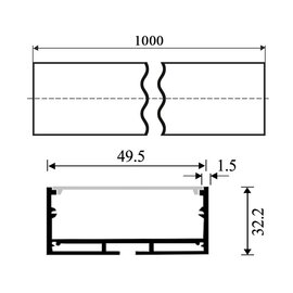 Зображення 4 LED світильник Ledua N23-1-1000 57,6W 3600lm 4000K 220V White на 57.6 Вт