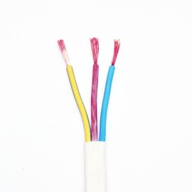 Изображение  Электрический кабель ЗЗЦМ ШВВП 3х0.75, 100м., Сечение кабеля: 0.75