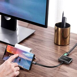 Зображення 3 Адаптер Ugreen CM303 USB Type-C - HDMI+VGA, Black - 70549