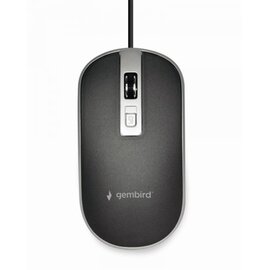 Зображення  Миша Gembird MUS-4B-06-BS Black/Silver