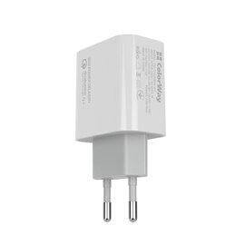 Зображення 4 Зарядний пристрій ColorWay Power Delivery Port PPS USB Type-C (30W) White &mdash; CW-CHS038PD-WT
