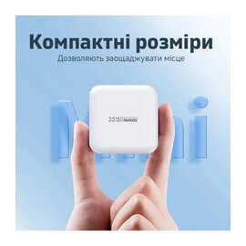 Зображення 4 Зарядний пристрій Remax 35W PD + QC Fast Charger White &mdash; RP-U87