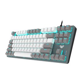 Изображение 3 Клавиатура Aula Mechanical F3287 White/Grey keycap KRGD Blue