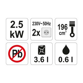 Зображення 2 Бензиновий генератор Yato YT-85453