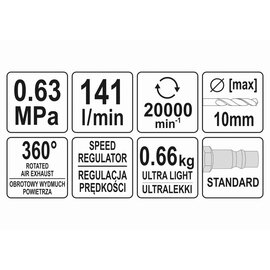 Изображение 4 Пневмодрель Yato YT-09695