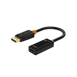 Изображение  Кабель мультимедийный Cabletime DisplayPort &ndash; HDMI, 0.2m, v2.0 - CP22B