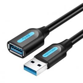 Зображення  Кабель Vention USB-USB 2m, Black - CBHBH