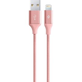 Зображення  Кабель Ttec USB - Lightning, AlumiCable, 1.2м, Rose Gold - 2DK16RA