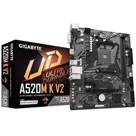 Зображення  Материнська плата Gigabyte A520M-K V2 (sAM4, AMD A520, Micro-ATX)