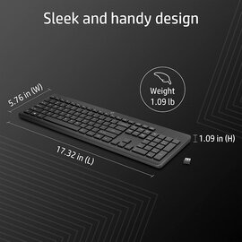 Изображение 4 Клавиатура HP 230 WL Ukr black &mdash; 3L1E7AA