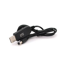 Изображение 2 Кабель для роутера Voltronic 5.5/2.5mm(M)=> USB2.0 (12V), 1м, Black - KPFR/5-12