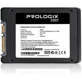 Изображение 3 Накопитель SSD Prologix S320 480GB 2.5 SATA III TLC &mdash; PRO480GS320