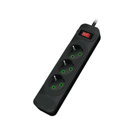 Зображення  Мережевий фільтр Voltronic F23, 3 р. EU, 2 м, Black