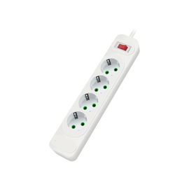 Зображення  Мережевий фільтр Voltronic F24, 4 р. EU, 2 м, White