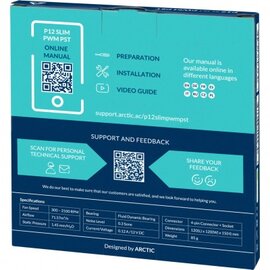 Изображение 5 Охлаждение  Arctic P12 Slim PWM PST - ACFAN00187A