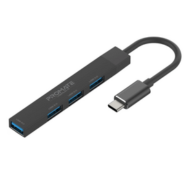 Зображення  USB хаб Promate LiteHub USB-C Black - litehub-4.black