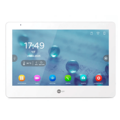 Зображення 3 Домофонний комплект Neolight Mezzo Hybrid IPW KIT Graphite сенсорні кнопки, Колір (домофон + панель): білий + графіт