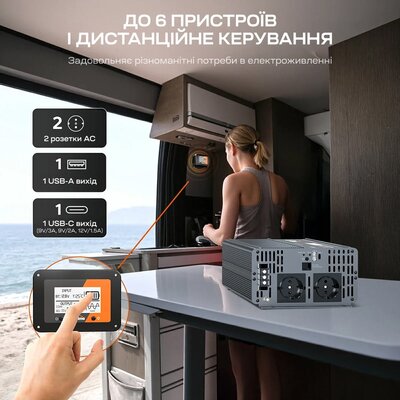 Зображення 5 Перетворювач LiTime L12V2KW-EN-Z 2000 ВА