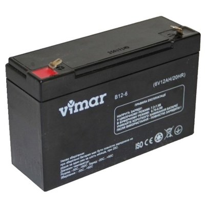 Зображення  Свинцево-кислотний акумулятор VIMAR B9-6 6В