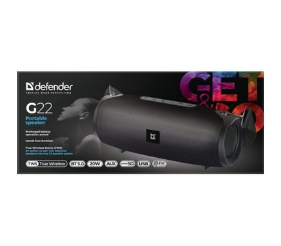 Зображення 5 Акустична система 2.0 Defender G22 Black — 65122