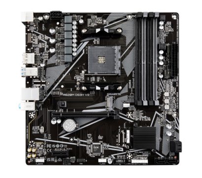 Зображення 2 Материнська плата Gigabyte A520M DS3H V2 (sAM4, AMD A520, PCI-Ex16)