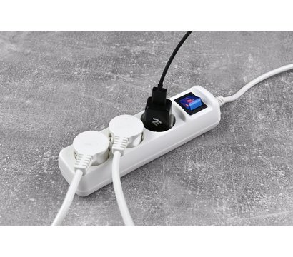 Зображення 2 2E 2E-U03ESM1.5 1.5m White 3 розеток