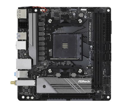 Зображення 2 Материнська плата ASRock B550M-ITX/ac (AM4, AMD B550, PCI-Ex16)