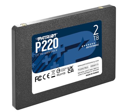 Зображення 3 Накопичувач SSD Patriot P220 2ТB 2.5 SATAIII TLC — P220S2TB25