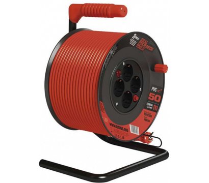 Зображення 3 Мережева котушка Emos P092501, 50 м, black 4 розеток