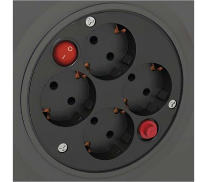 Зображення 5 Мережева котушка Emos P092501, 50 м, black 4 розеток