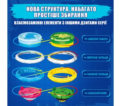 Зображення 13 Дзига Nado Infinity Nado VI серія Starter Pack Gold Warrior Phoenix - EU654113