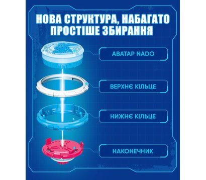 Зображення 17 Дзига Nado Infinity Nado VI серія Starter Pack Gold Warrior Phoenix - EU654113