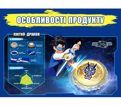 Зображення 20 Ігровий набір Infinity Nado VI серія Advanced Pack Fury Wave Dragon - EU654131