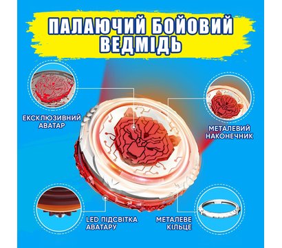 Зображення 23 Ігровий набір Infinity Nado VI серія Standard Pack Blazing War Bear - EU654122 для 5+