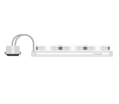 Изображение 2 Охлаждение  ID-Cooling Dashflow 360 Basic White