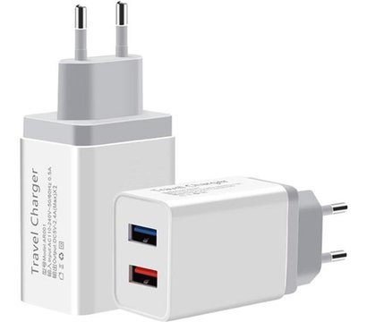 Зображення 2 Зарядний пристрій XoKo WC-210 (2USB, 2.4A) White — WC-210-WH