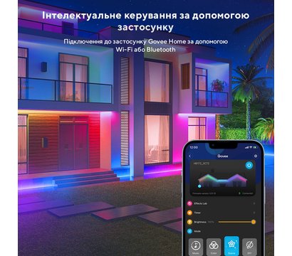 Изображение 7 Smart лента Govee H6172 Phantasy Outdoor LED RGBIC Strip Lights 10м White