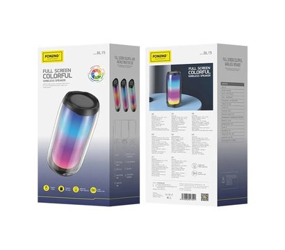 Зображення 2 Акустична система 1.0 Foneng BL15 Full Screen Colorful Bluetooth Speaker — BL15-BS-FSC