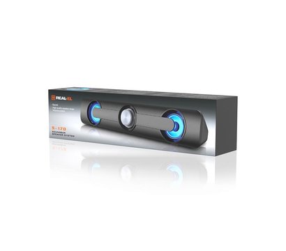 Зображення 9 Акустична система 2.0 REAL-EL S-170 Black