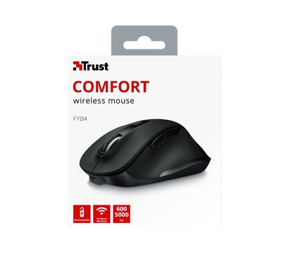 Зображення 15 Миша Trust Voxx Rechargeable Ergonomic, WL Black — 23731