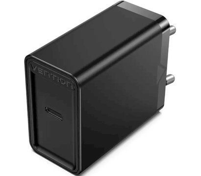 Изображение 2 Зарядное устройство Vention USB Type C + QC4.0 Black – FADB0-EU