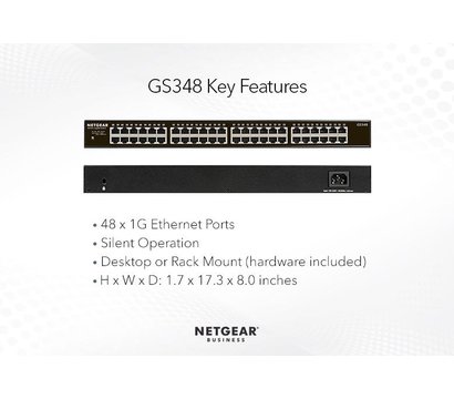 Изображение 2 Свитч Netgear GS348