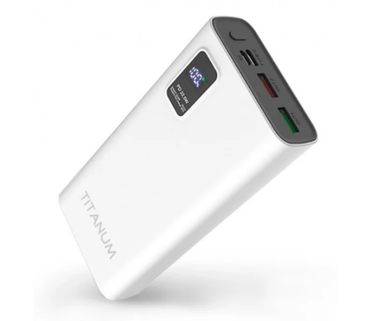 Изображение 2 Повербанк Titanum 727S 20000mAh 22.5W White