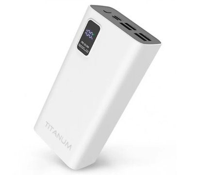 Зображення 2 Універсальна мобільна батарея Titanium 728S 30000mAh 22.5W White