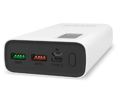 Изображение 3 Повербанк Titanum 727S 20000mAh 22.5W White