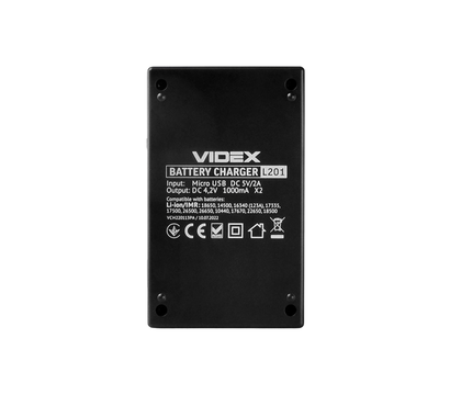 Зображення 4 Зарядка для батарейок Videx VCH-L201 4.2V