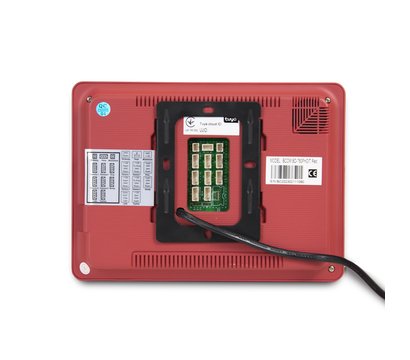 Изображение 4 Комплект видеодомофона Bcom BD-760FHD/T Red + BT-400FHD Black, Цвет (домофон + панель): красный + черный