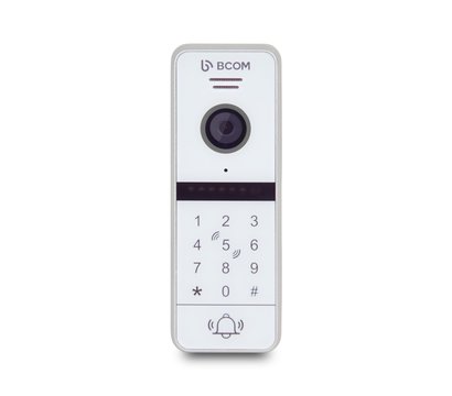 Зображення 7 Комплект відеодомофона Bcom BD-760FHD/T White + BT-400HD-AC White, Колір (домофон + панель): білий + білий
