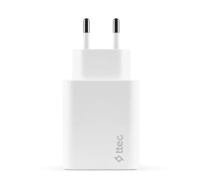 Зображення 3 Зарядний пристрій Ttec SmartCharger Duo PD USB-C 40W White — 2SCS27B